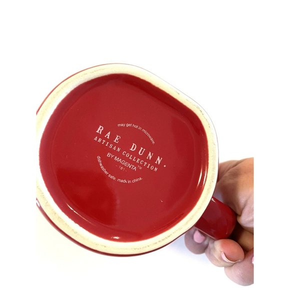 New Rae Dunn Red Coffee Mug Santas Helper New - Picture 6 of 6